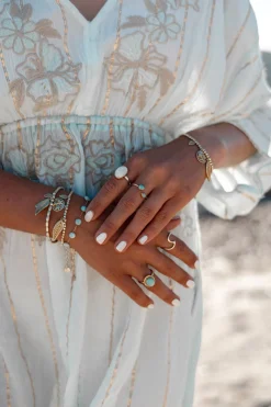 Bague Pierre Or Blanc