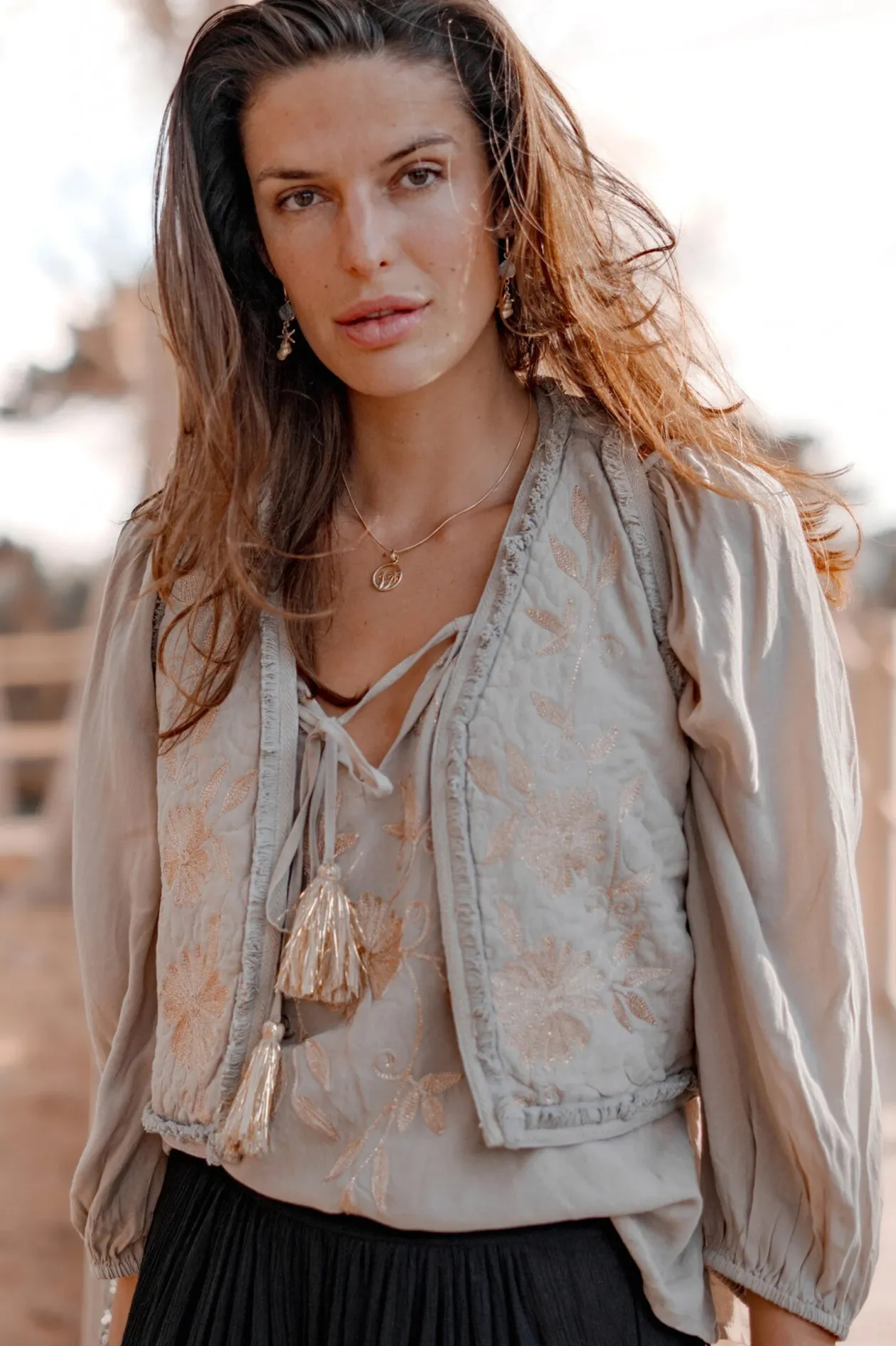 Cardigan Luciana Taupe clair