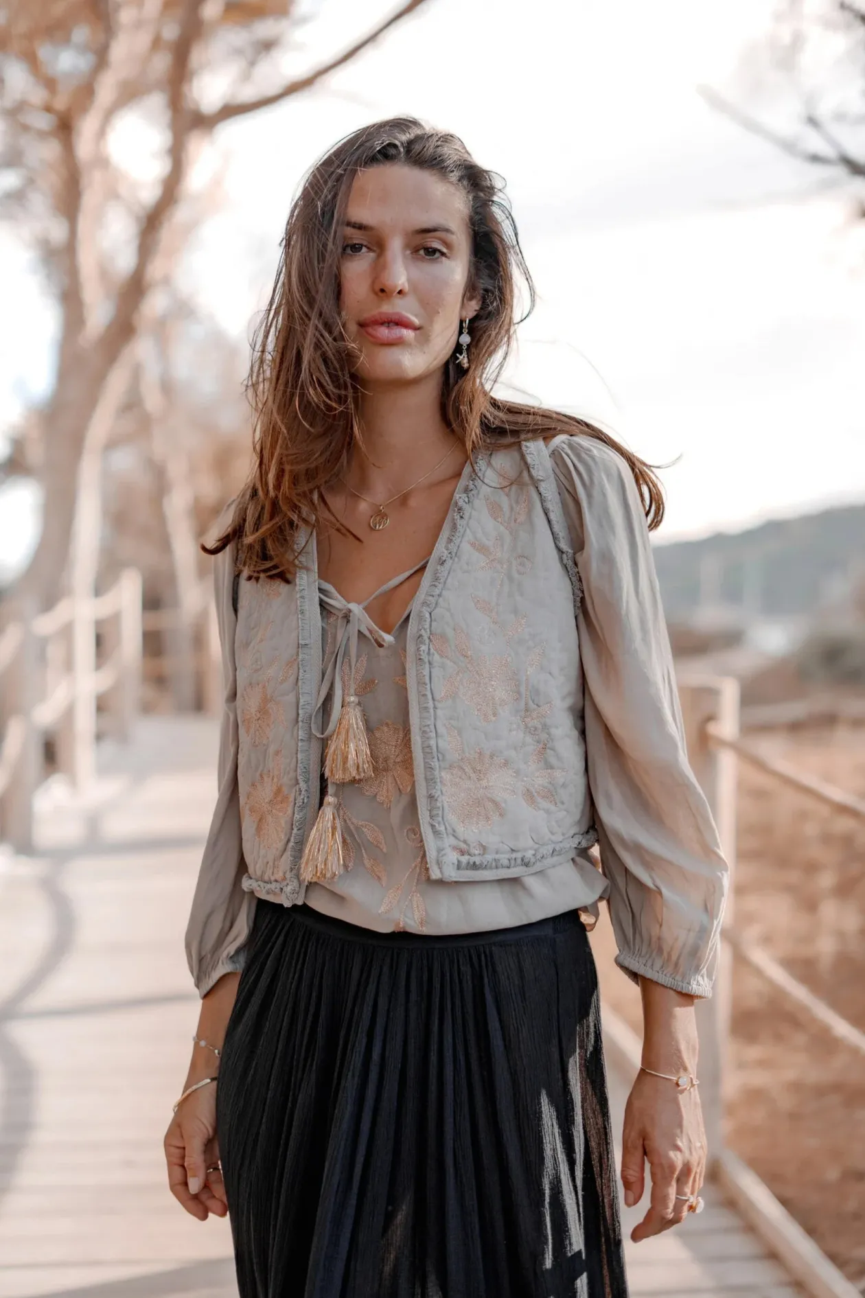 Cardigan Luciana Taupe clair