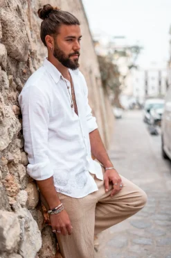 Chemisier Andres Mandala Blanc