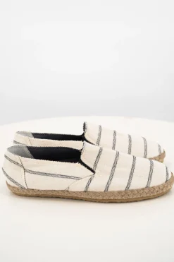 Espadrilles Hommes Andres Stripe Noir