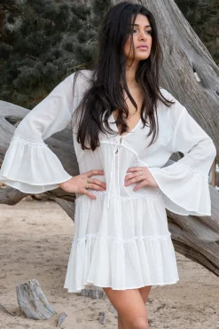 Robe courte Alise Ivoire