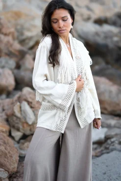 Veste kimono Esthetica Ecru