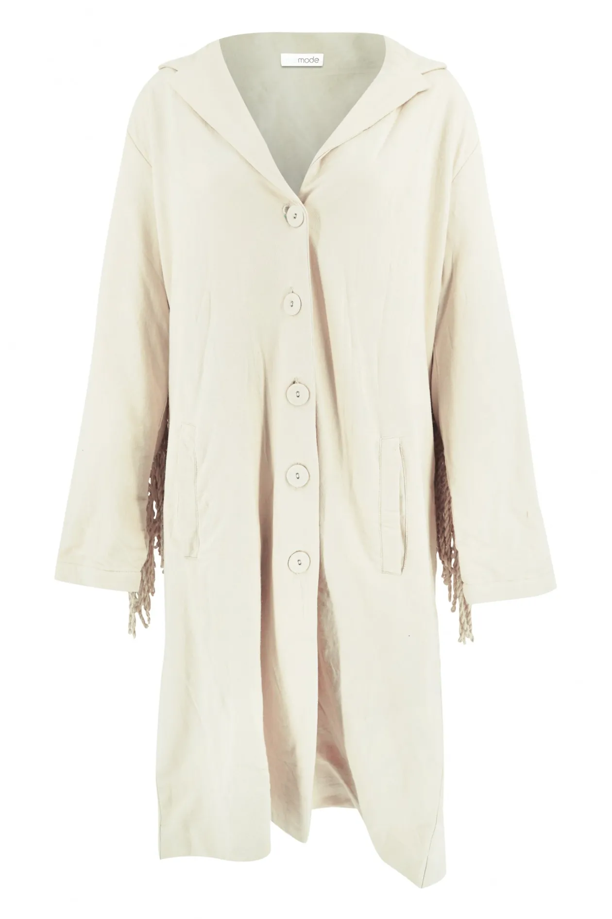 Veste longue à franges Spirit Light Sand Plain
