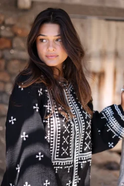 Veste longue Sonrisa Noir